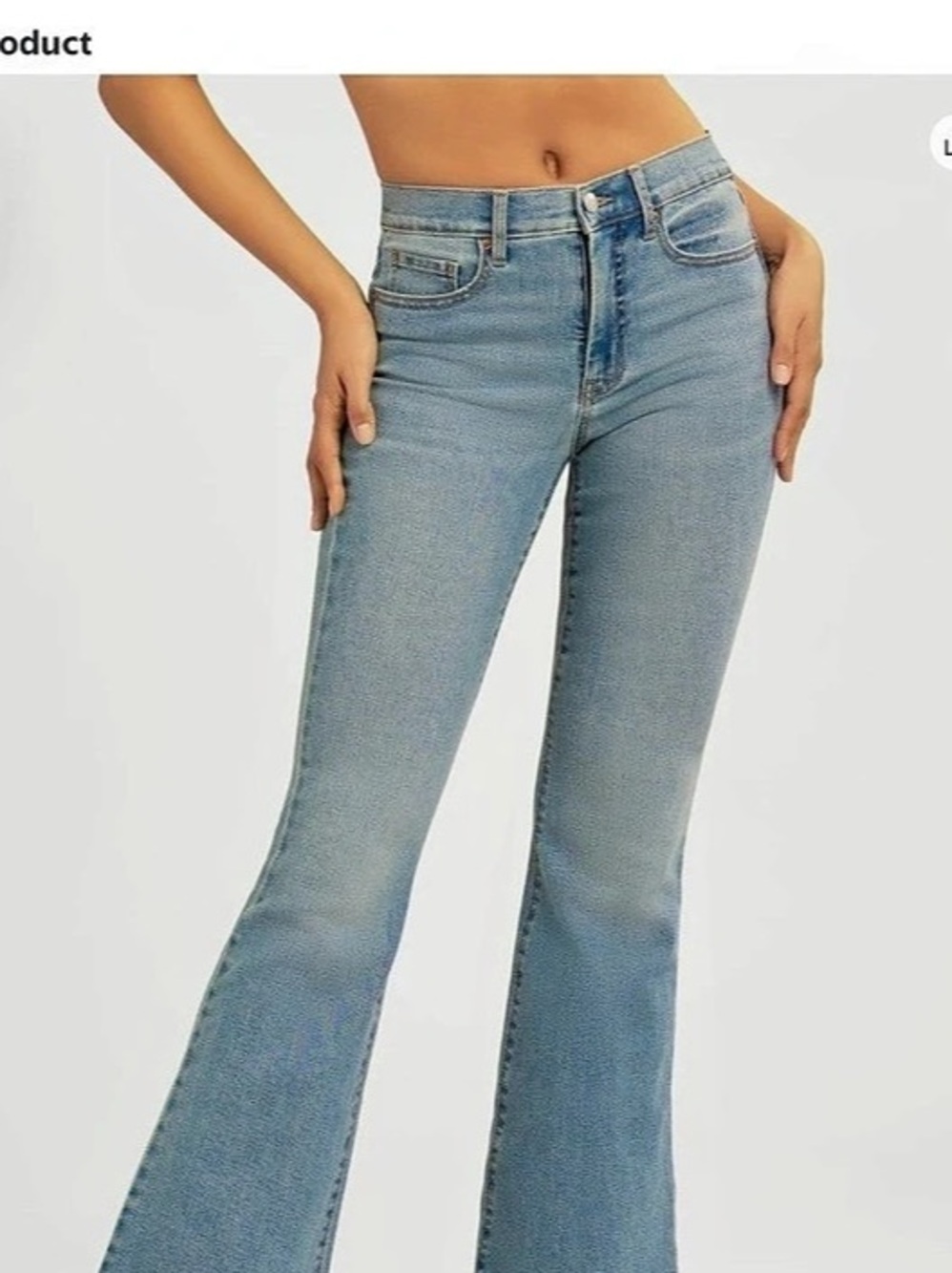 Jessica Simpson Womenโs Daisy fitted flare jeans